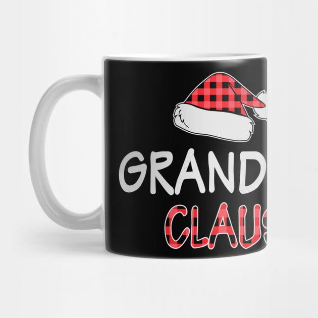 Grandma Claus Funny Red Buffalo Plaid Matching Family Christmas Gift by BadDesignCo